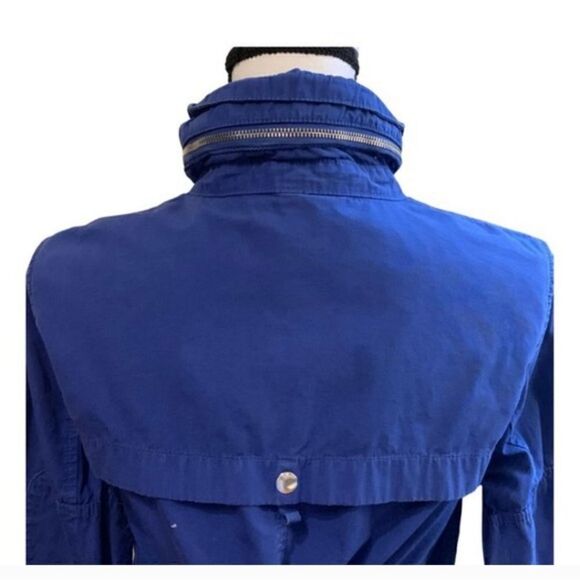 J Crew Blue Cotton Utility Jacket Size XSmall - Picture 4 of 13